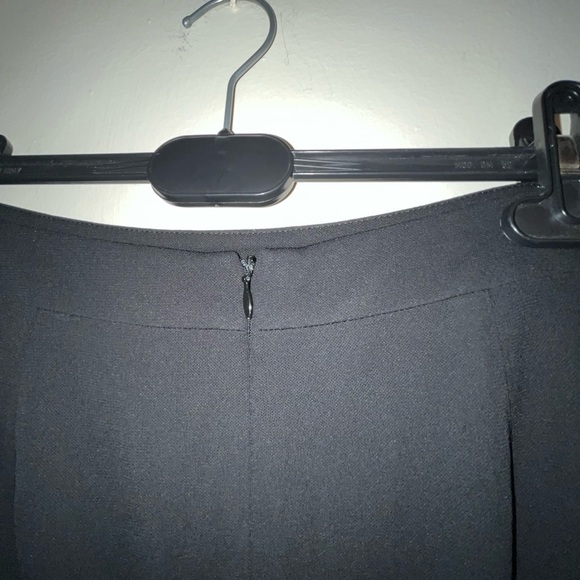 Lida Baday Vintage Skirt Black Rayon Blend Knee Length Size M - Picture 3 of 5